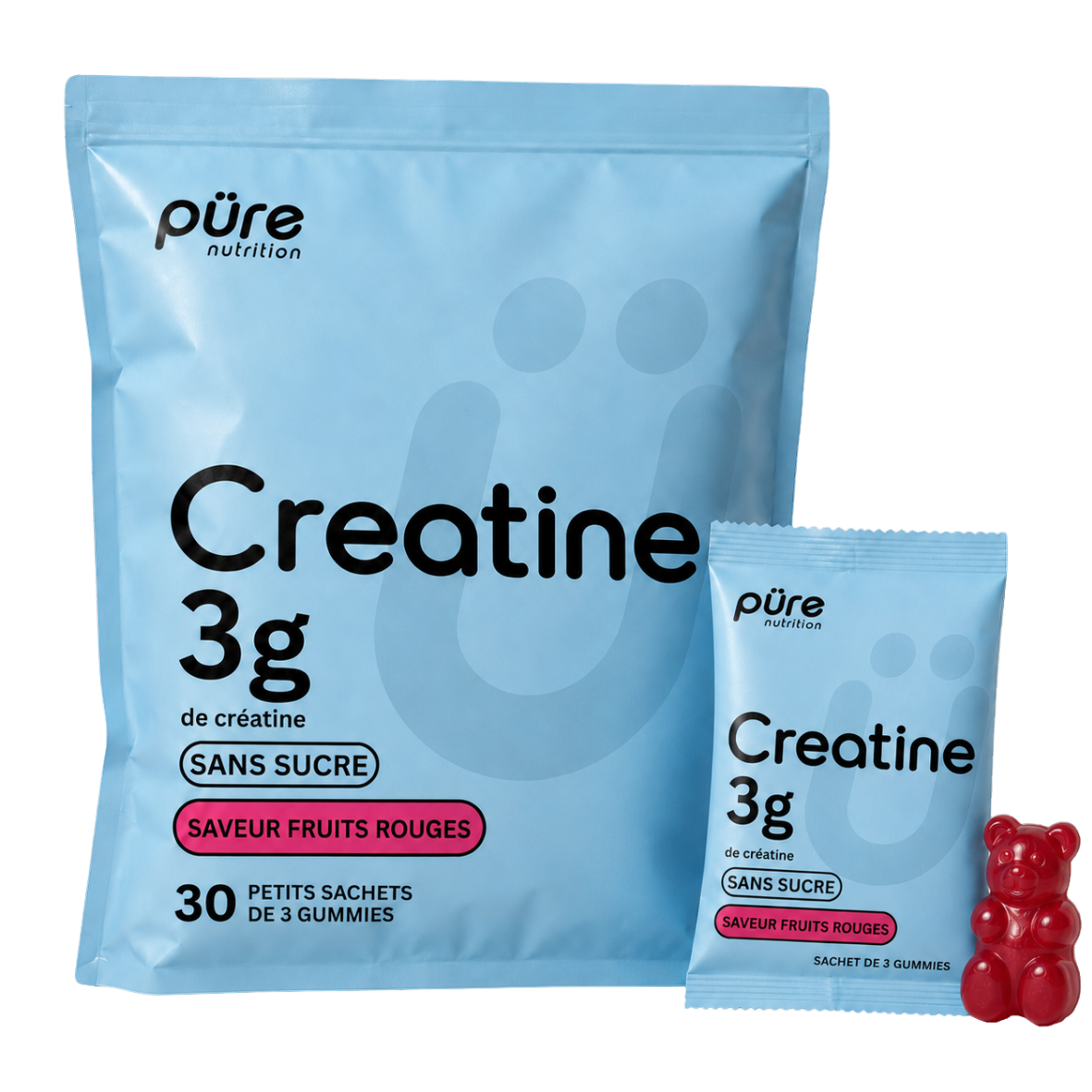püre Creatine 3g — Red Berries