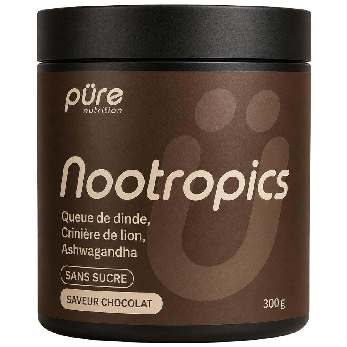 püre Nootropics — Powder — Chocolate (300g tub)