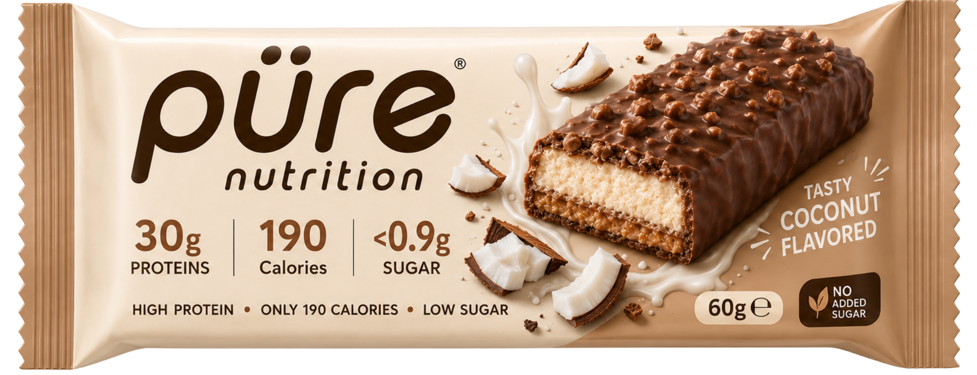 püre Proteine 50 Bar — Coconut