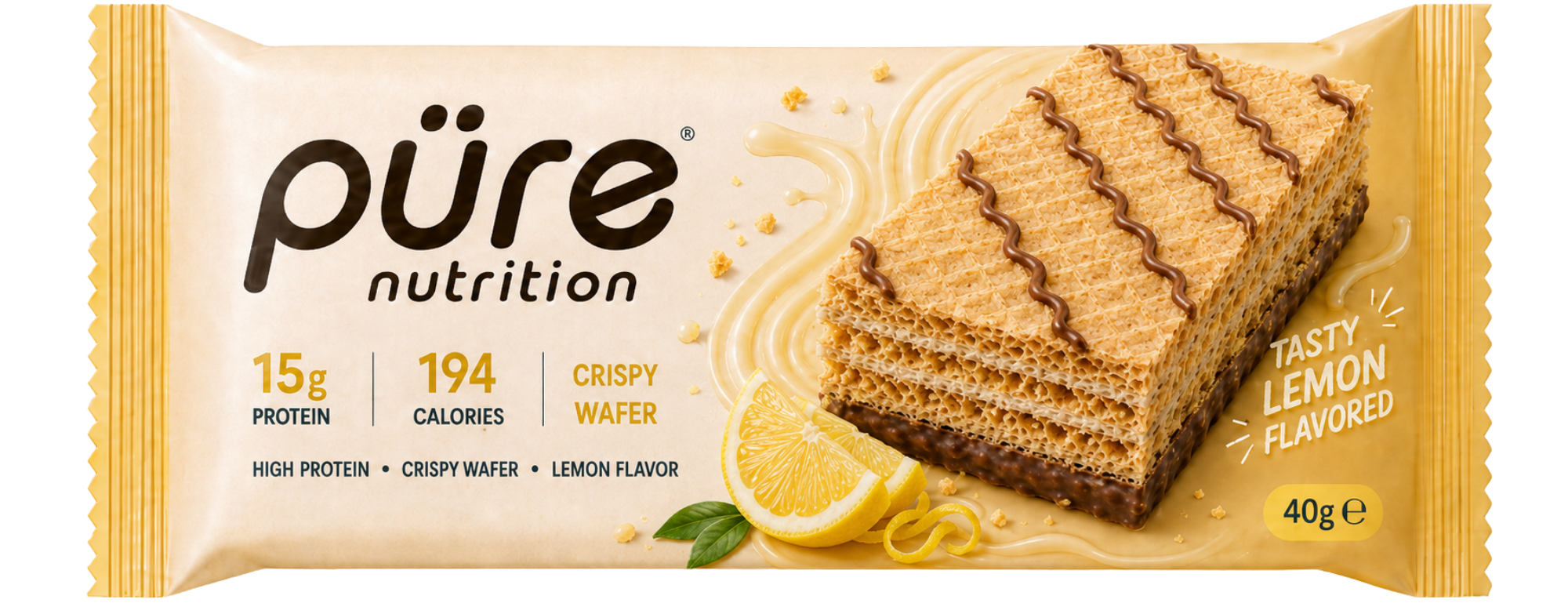 püre Wafels — Lemon