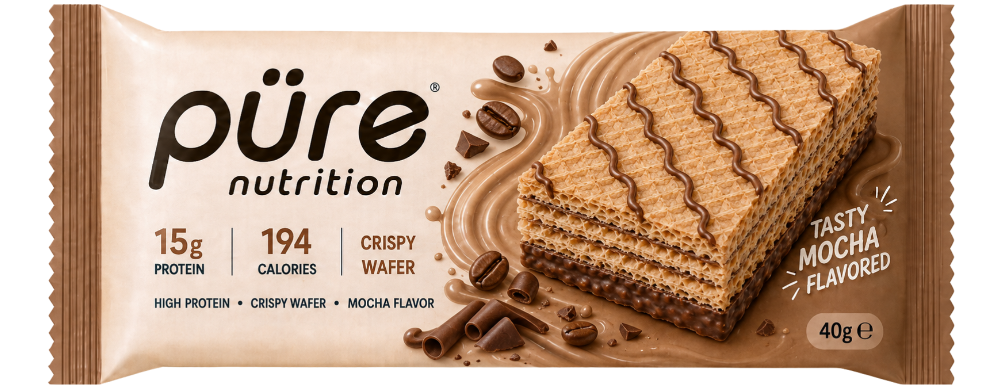 püre Wafels — Mocha